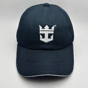 Royal Caribbean Crown & Anchor Baseball Cap Logo Mesh Hat Navy Blue Adjustable